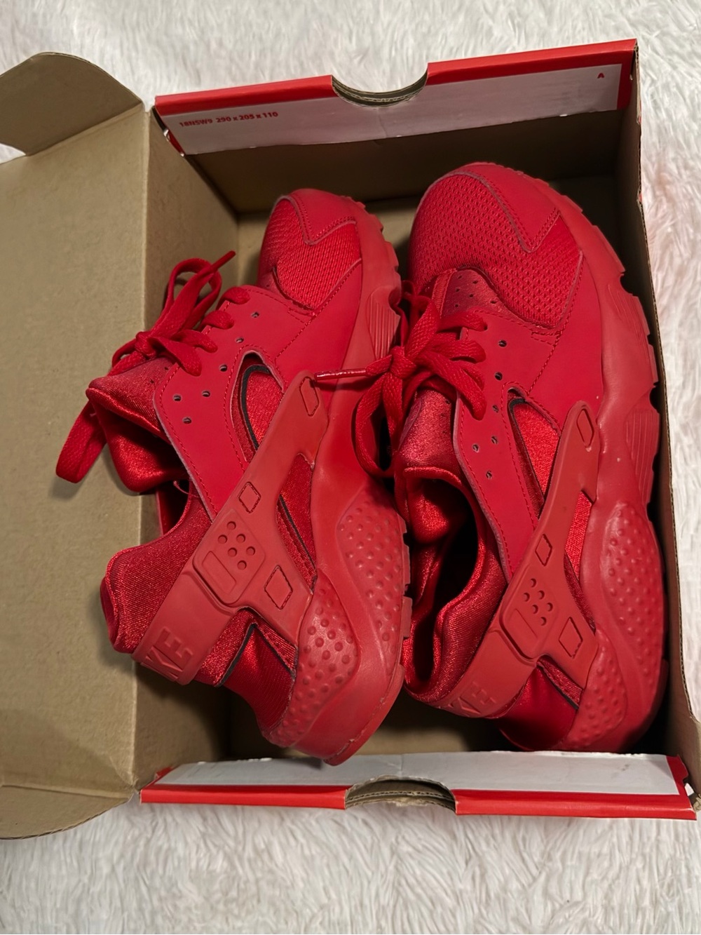 Nike Kids Red Athletic Sneakers - All-Over Red Design